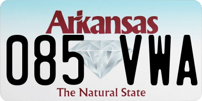 AR license plate 085VWA