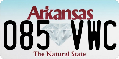 AR license plate 085VWC