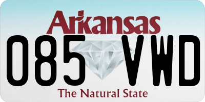 AR license plate 085VWD