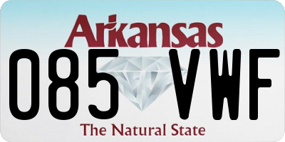 AR license plate 085VWF