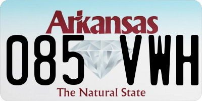 AR license plate 085VWH