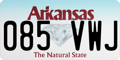 AR license plate 085VWJ