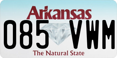 AR license plate 085VWM
