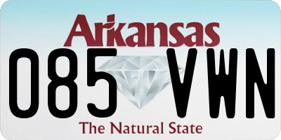 AR license plate 085VWN