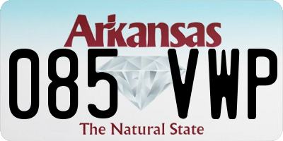 AR license plate 085VWP