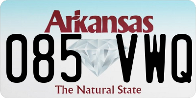 AR license plate 085VWQ