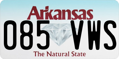 AR license plate 085VWS