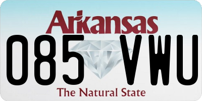 AR license plate 085VWU