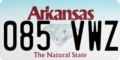 AR license plate 085VWZ