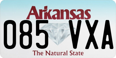 AR license plate 085VXA