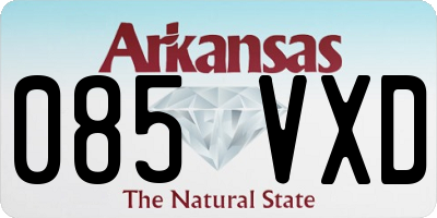 AR license plate 085VXD