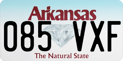 AR license plate 085VXF