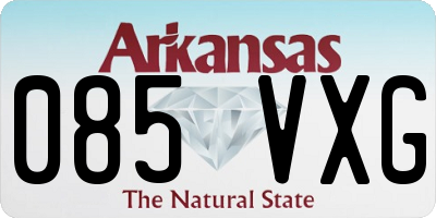 AR license plate 085VXG