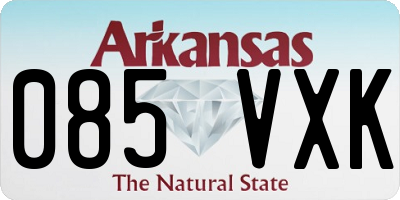 AR license plate 085VXK