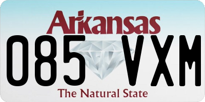 AR license plate 085VXM