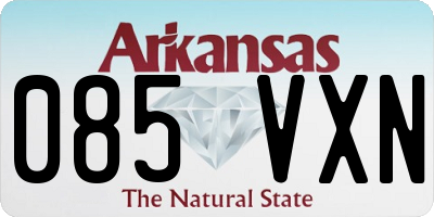 AR license plate 085VXN