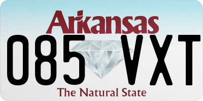 AR license plate 085VXT