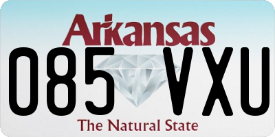 AR license plate 085VXU