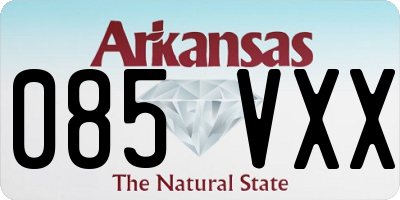 AR license plate 085VXX