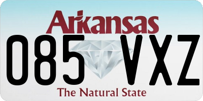 AR license plate 085VXZ