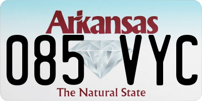 AR license plate 085VYC