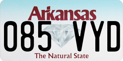 AR license plate 085VYD