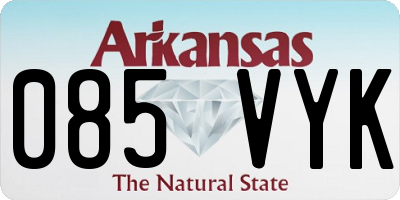 AR license plate 085VYK