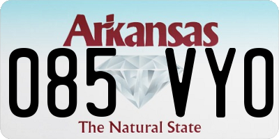 AR license plate 085VYO