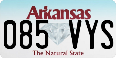 AR license plate 085VYS