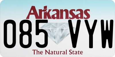 AR license plate 085VYW