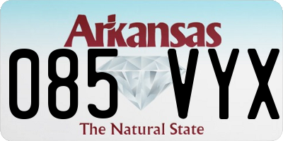 AR license plate 085VYX