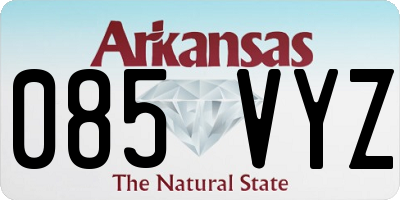 AR license plate 085VYZ