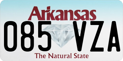 AR license plate 085VZA
