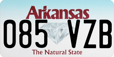 AR license plate 085VZB