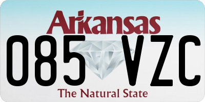 AR license plate 085VZC