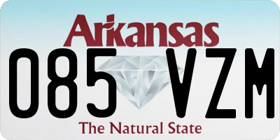 AR license plate 085VZM