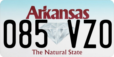 AR license plate 085VZO