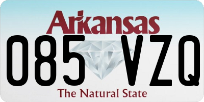 AR license plate 085VZQ