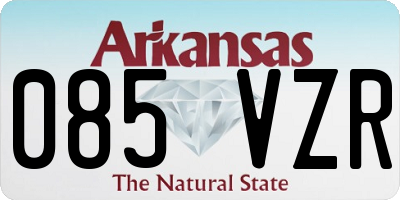 AR license plate 085VZR