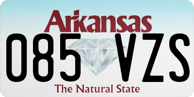 AR license plate 085VZS