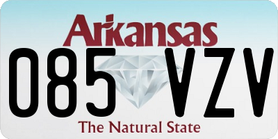 AR license plate 085VZV