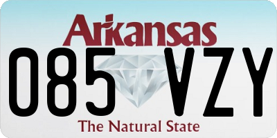 AR license plate 085VZY
