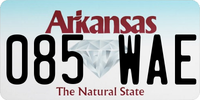 AR license plate 085WAE