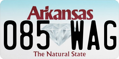 AR license plate 085WAG