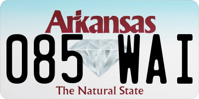 AR license plate 085WAI