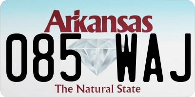 AR license plate 085WAJ