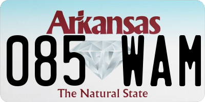 AR license plate 085WAM
