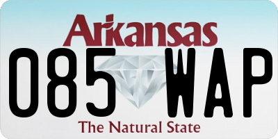 AR license plate 085WAP