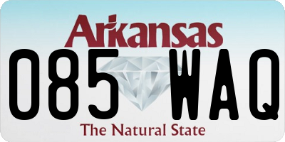 AR license plate 085WAQ