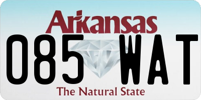 AR license plate 085WAT